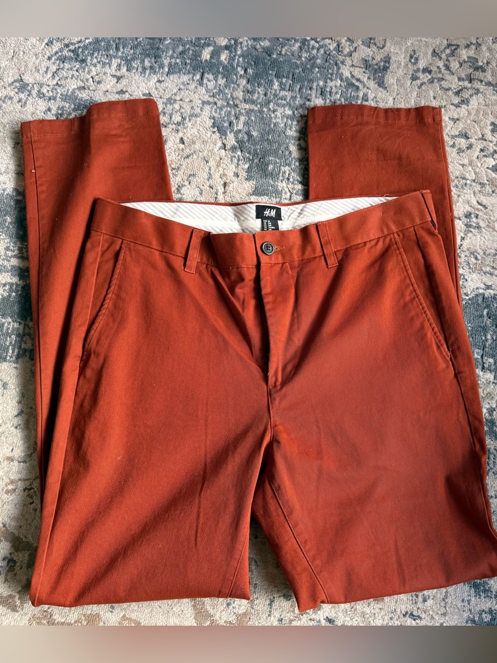 Flat Front Chino Pants - 34R H&M